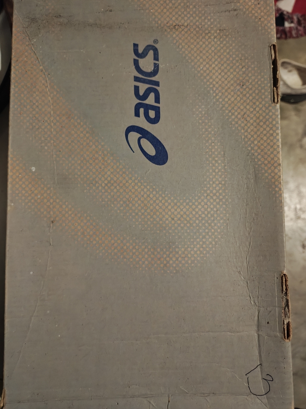 Asics Silver with Blue Accent Athletic Sneakers - Picture 5 of 6